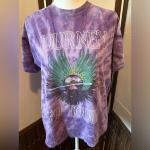 Journey 79 Tour Purple Tie Dye Band T Shirt - Unisex - Size Medium